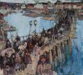 Картина «Переправа через мост (Витебск)» 1905 года
