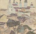 Картина «Русская городская сцена» («Russian City Scene»)